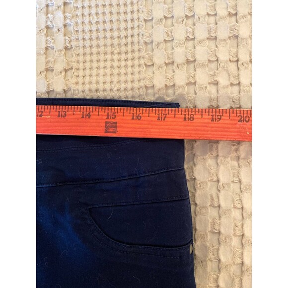 Style & Co Navy Pants Size 12 Crisscross Detail at Ankle ++ Stretch Cropped - Picture 7 of 10